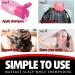 Scalp Massage Brush Set - 2 Wet & Dry Silicone Shampoo Brushes for Peeling Head Massage & Stimulating Hair Growth - Pink - Buy Online on GoSupps.com