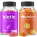 NutraChamps Biotin Gummies and (2-Pack) Vitamin C Gummies Bundle