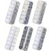 FEIlei 12 Grids Nail Charms Rhinestones Flat Back Diamond Nail Art Crafts Rhinestones - Buy Online on GoSupps.com