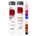 Celeb Luxury Intense Color Depositing Colorwash Shampoo + BondFix Rebuilder Vegan Hair Dye Sustainably Sourced Plant Based Semi Permanent Hair Color Viral and Gem Lites Duos Ruby Red