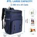 Simaixing 41L Navy Blue Backpack Cooler - Leak Proof, Insulated, Large Capacity Ice Chest - Waterproof Soft Cooler Bag for Men, Women - Ideal for Beach, Camping, Hiking - Holds 45 Cans - Buy Online on GoSupps.com