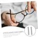 Healeved Anti-Grip Sunglasses Bracket & Earrings - Secure Holder for Small Glasses | Nylon Gray 5.7x0.8cm - Ideal for Adults - Buy Online on GoSupps.com