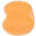 Foot Scrubber & Massage Shower Mat - Soft Orange Foldable with Suction Cups - International Shipping Available - Buy Online on GoSupps.com