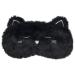 Ulife Mall Cute 3D Black Kitten Kids Eye Masks Fluffy Soft Silk Plush Black Kitten Sleep Eye Mask Plush Cartoon Eye Cover Novelty Personalised Travel Blindfold for Kids Girls Boys Women-Black Black_kitten