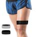 supregear IT Band Strap Adjustable IT Band Compression Wrap for Iliotibial Knee Thigh Hip & ITB Syndrome Compression Wrap Support Women Men Patellar Tendonitis Osgood Schlatters Stabilizer Brace Black L