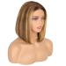HD Lace Wear and Go Gluess Wig Human Hair 180% Density Tight Natural Hairline Pre Cut 4/27 Bob Straight Human Hair Wig Bleacheted Knoted for Black Women 4 4 Beginner Friendly 10inch Bob Staright-4/27 10BO (25cm)