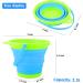 JOYIN 4 Collapsible Buckets & Basket for Kids - Portable 2L Foldable Tub for Beach, Camping, Fishing & Fun Activities - Buy Online on GoSupps.com
