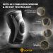 Knee Sleeve - Knee Brace for Men & Women | Four Spring Supports for Stability & Relief | Black Large | Sports & Activity Knee Protection - Buy Online on GoSupps.com