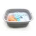 SAMMART 9.45L (2.5 Gallon) Collapsible Tub - Foldable Dish Tub - Portable Washing Basin - Space Saving Plastic Washtub (Grey, M) M. Grey Medium