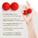 2x DBT Skills Hedgehog Ball - Magnetic Acupressure Stress Relief & Massage Tool (Red Matt 32mm) - Enhance Mobility & Concentration - Buy Online on GoSupps.com