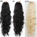 Ponytail Extensions Body Wavy Ponytail Synthetic Ponytail Extension Long Black Drawstring Wavy Ponytail Hair African American for Women for Women(Black) - Buy Online on GoSupps.com