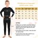 Silkfly Boys Thermal Underwear Set - Fleece Lined Long Johns for Kids - Base Layer Shirt and Pants Set - Winter Large - Buy Online on GoSupps.com