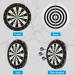 CyeeLife 18 Dartboard Set with 6 Darts, Flights, Sharpener & Protectors - Buy Online on GoSupps.com