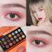 Shimmer Eyeshadow Palette 18 Colors Multi Reflective Shimmer Matte Eye Shadow | Long Lasting Velvet Texture Powder Eye Shadow Cosmetics Set Highlighter Eye Makeup for Girls Women Kroren - Buy Online on GoSupps.com