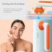 Ice Roller for Face & Eye with Replaceable Head - Reduces Puffiness, Pain Relief, Migraine - Orange - Buy Online on GoSupps.com