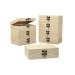 8 Pack 6 X 4 X 2 Inch Unfinished Wooden Box For Crafts Small Keepsake Box Treasure Chest Wood Jewelry Box