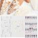 Fashion Manicure Decor DIY Woman White Flowers Butterfly-shape Design Water Transfer Stickers 5D Embossed Nail Sticker Nail Art Decoration(5D-K030) - Buy Online on GoSupps.com