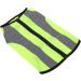 Reflective Dog Vest Safety Jacket for Night Use | Bright Green Zippered Warning Clothing for Pets - Buy Online on GoSupps.com