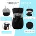 YAODHAOD Anti-Slip Dog Shoes 4PCS - Reflective Straps Winter Booties for Small & Medium Pets, Paw Protector for Snow, Size 4 (1.76 x 1.37) - Black - Buy Online on GoSupps.com