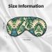 SSIMOO Green Banana Leaves Print Eye Mask | Ultra-Soft Light-Blocking for Comfortable Sleep | International Shipping - Buy Online on GoSupps.com