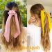 Chic 10Pcs Chiffon Hair Scarf Scrunchies for Women & Girls - Solid Colors & Dots - Buy Online on GoSupps.com
