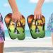 Mnsruu Sport Golf Ball Sunset Flip Flops | Men's & Women's XXL Sandals for Home Hotel Spa & Travel - Buy Online on GoSupps.com