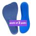 2 Pairs Casual Shoe Insoles Excellent Shock Absorption and Cushioning for Feet Relief  Comfortable Inserts for Men (US 7-13)  Women (US5-14) and Kids (3Y-6Y) for Everyday Use (Meduim  Denim Blue) Denim Blue Medium