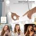 LUXFURNI Vanity Mirror with Lights - LED Makeup Mirror with Smart Touch Control, Dimmable 3 Color Modes, 90 Rotation - White 17.5Wx23.8L (Arciform) - Buy Online on GoSupps.com