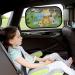 iZoeL Car Sun Shade for Kids 2 PCS | Static Cling Side Window 80GSM Sunshades with Cute Animal Design | Includes 8 Suction Cups and Storage Bag | UV Rays Protection | Green - Buy Online on GoSupps.com