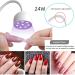 24W LED UV Nail Lamp for Gel Nails | 360 Rotatable Gooseneck Nail Dryer - Buy Online on GoSupps.com