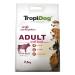 Premium Dry Dog Food Rich in Beef with Rice for Adult Small Breed Dogs 2.5kg