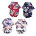 Nusitou 4 pieces pet shirt green shirt boys shirt hawaii shirt boys hawaii shirt pet steerel clothing summer shirts fashionable dog dress pet blouse dog t-shirt s as shown