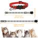 MJIYA Red Grid Dog and Cat Collar with Bell | Adjustable Plastic Buckle | Medium Size - Buy Online on GoSupps.com