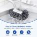 Toilet Bowl Brush Holder Set: Deep Cleaning Silicone Toilet Cleaner Scrubber Under Rim with Curved Bristle for Bathroom Dead Corner Clean - Modern Rv Toilet Decorative Accessories - White 2Pack White - Buy Online on GoSupps.com