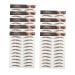 SKISUNO 9 Sheets Waterproof Eyebrow Stickers Artificial Eyebrow Temporary Brow Tattoos Eyebrow Trimming Tool