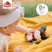 Fehn Baby Bat & Soft Picture Book Bruno | Tactile Fabric Animal Book for Infants - Buy Online on GoSupps.com