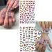 Baoximong Butterfly Nail Stickers - 8 Sheets Colorful Spring 3D Self-Adhesive Decals | Holographic Laser Design Nail Art Accessories for Women - Buy Online on GoSupps.com