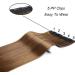 Faringoto Clip in Hair Extensions Real Human Hair Hairpiece Blonde Wig Clips 1B# - Buy Online on GoSupps.com