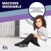 LA Active Baby Girls Cozy Winter Tights - Non-Slip Cotton Cable Knit 2T-5T - Black & Grey - 2 Pairs - Buy Online on GoSupps.com