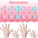 72 Pieces Kids Stick On False Nails Kit for Girls - Short Full Cover Nail Design Set with Stripe and Dot Patterns - 3 Boxes Included - Buy Online on GoSupps.com