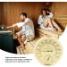 2-in-1 Sauna Hygrometer & Thermometer - Wall-Mounted Aluminum Hydrometer for Home Garden Greenhouse Spa - Buy Online on GoSupps.com