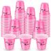 Lounsweer 100 Pcs Plastic Shot Glasses Shot Cups 2 Oz Disposable Shot Cups Plastic Mini 2 Oz Party Shot Glasses for Bachelorette Birthday Drinking Tasting Serving Snacks Samples Cups (Pink Cheerful) Pink Cheerful