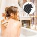 Dual-Sided Body Scrubber Sponge Back Exfoliator - Shower Loofah for Bath - 70x12cm Black - Buy Online on GoSupps.com