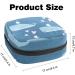 Portable Women's Binding-Up Bags | Menstrual Cup & Tampon Bags for Teens - Whale Bird Ocean Blue - Buy Online on GoSupps.com
