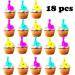 18pcs Neon Bowling Cupcake Toppers for Boys Girls Adults Happy Birthday Bowling Party Decorations Supplies Sport Ball Bowling Cake Decorations - Buy Online on GoSupps.com
