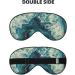 Bright Aqua Blue Print Soft Eye Mask - Ideal Sleep Mask for Women & Men - Comfortable Travel Sleeping Eye Mask - Buy Online on GoSupps.com