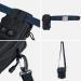 Flintronic Tactical Hip Pockets | Military Compact Belt Pocket Bag for Camping Hiking & Cycling | Nylon #6 Black with Carabiners & Shoulder Strap - Buy Online on GoSupps.com