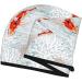 Hair Towel Wrap | Quick Drying Hair Turban with Button - Koi Fish Corals Design for Spring & Summer - Buy Online on GoSupps.com