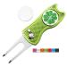 CoverMay Foldable Golf Divot Repair Tool and Golf Ball Markers Set green divot tool-clover marker