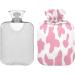 Heat Bottle with Cow Texture - 1L Pain Relief Warmer for Hands & Feet | Bed Warmers for Children & Adults - Buy Online on GoSupps.com